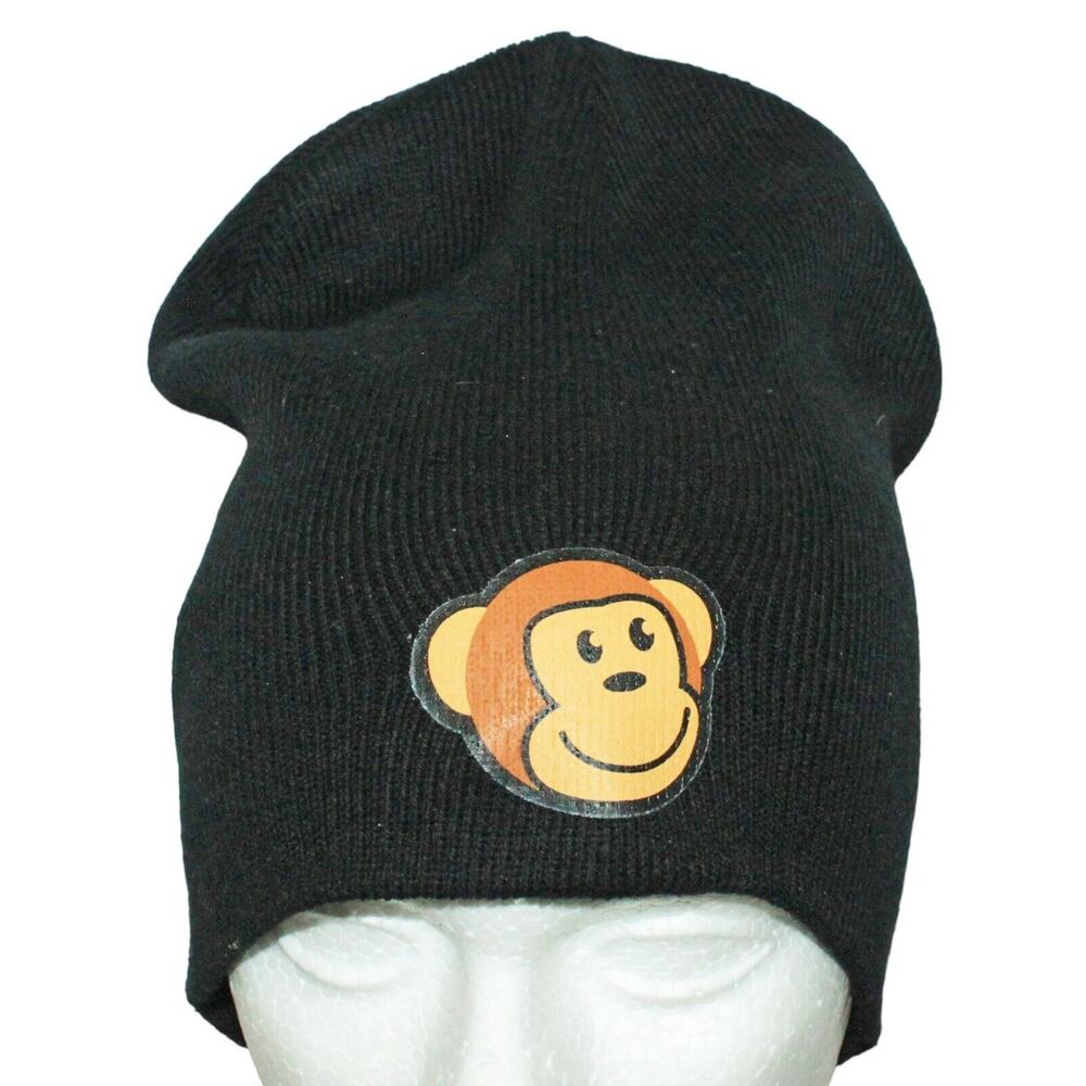 Vintage Monkey Timmy Face Beanie Cap - Thinkgeek Black Hat Gamestop Exclusive